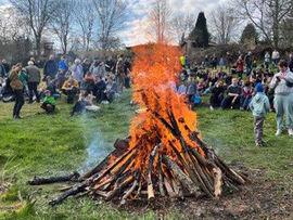 Osterfeuer im Zschonergrundbad