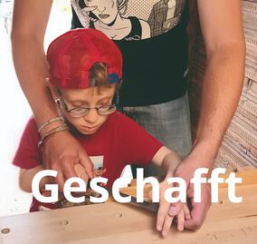 Holzwerkstatt geschafft